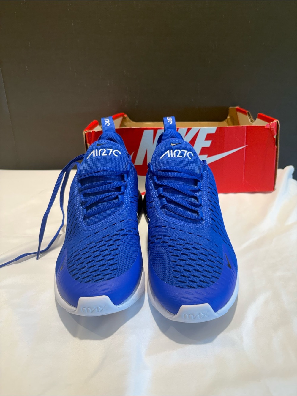 Nike Kids Air270 Mesh Sneakers in Royal Blue